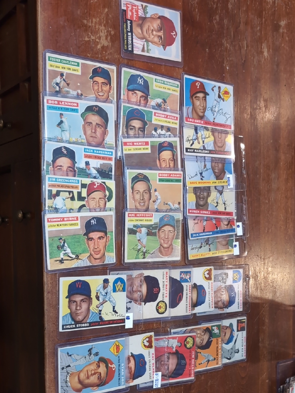 27 Cards 1953-1956 Topps Vintage Baseball Card Lot Nice Lot Of Lower Grade Cards
